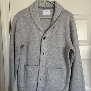 Old Navy Men's Light Gray Cardigan Sweater